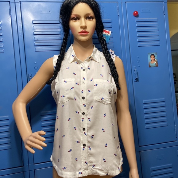 RED, white, blue popsicle print - Picture 2 of 9